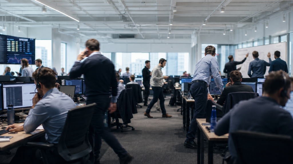 High-energy sales floor